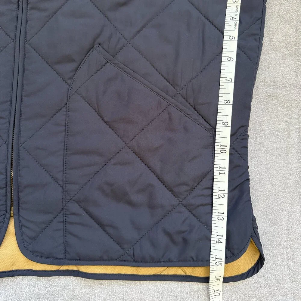 J.Crew Men's Walker Vest Quilted Navy/Camel Size L